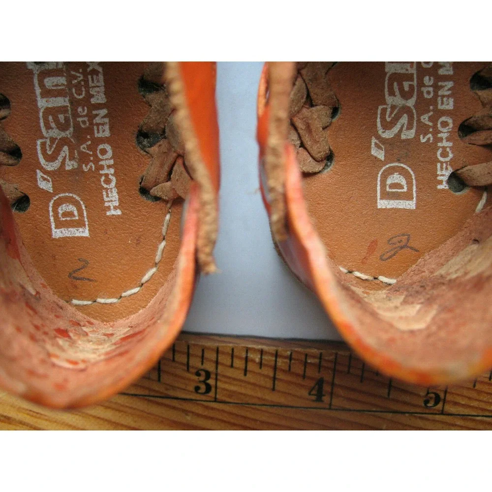 Genuine D'Santy Huaraches‎ childrens toddlers size 2 leather sandals